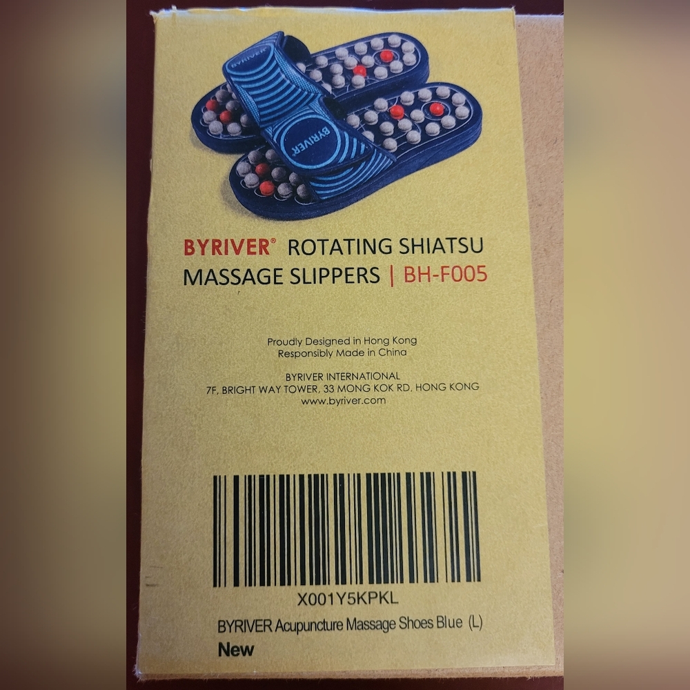 BYRIVER Rotating Shiatsu Massage Slippers. BH-F005.